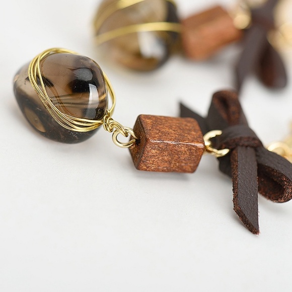 Original Design Smoky Quartz Dangle Earrings - Picture 3 of 7